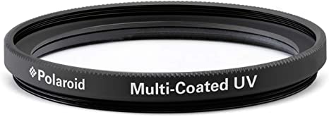 Polaroid Optics 62mm UV Filter | Protective Ultraviolet Filter Absorbs Haze, Improves Images & Shields Lens from Atmospheric Damage | Slim Multi-Coated Glass