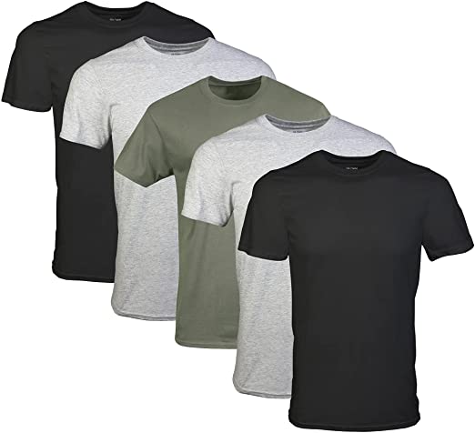 Gildan Men's Crew T-Shirts, Multipack