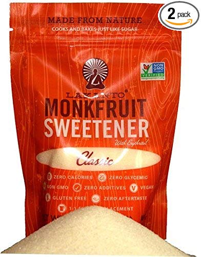 Lakanto Classic Monkfruit Natural Sweetener, 8.29 Oz (235 g), Pack of 2