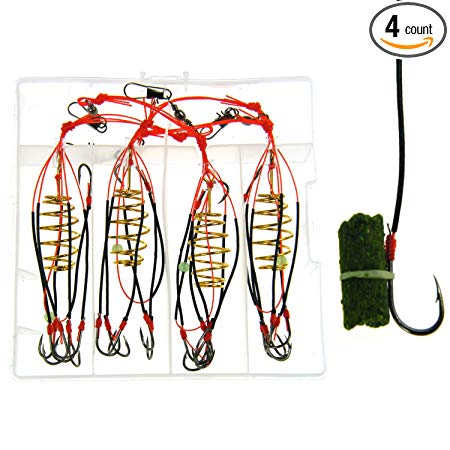 4 IN 1 #8~#12 CARP Boob THKFISH ® FISHING HOOKS POWDER BAIT Trap Hook SYSTEM New Design