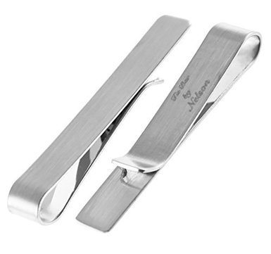 1 Best Selling Tie Bar Clip - wMate Finish - EXCLUSIVE Hold Tech TM Premium Quality over Quantity - FREE Fashion Bible Bonus to 10X your style in 10 Minutes