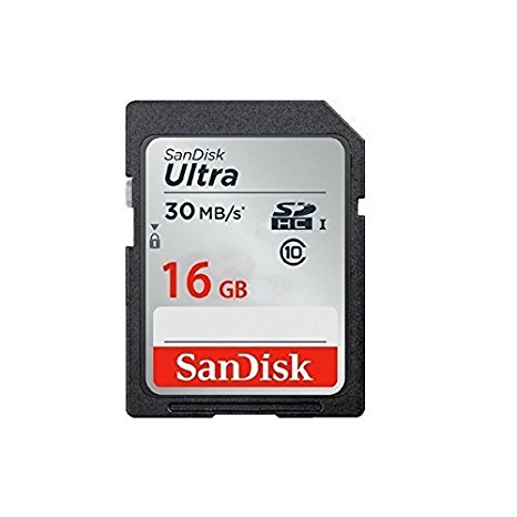 SanDisk Ultra 16GB SDHC Class 10/UHS-1 Flash Memory Card Speed Up To 30MB/s- SDSDU-016G-U46 (Label May Change) [Old Version]