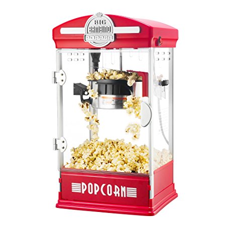 Great Northern Popcorn Company 6076 Big Bambino Popcorn Machine, Red