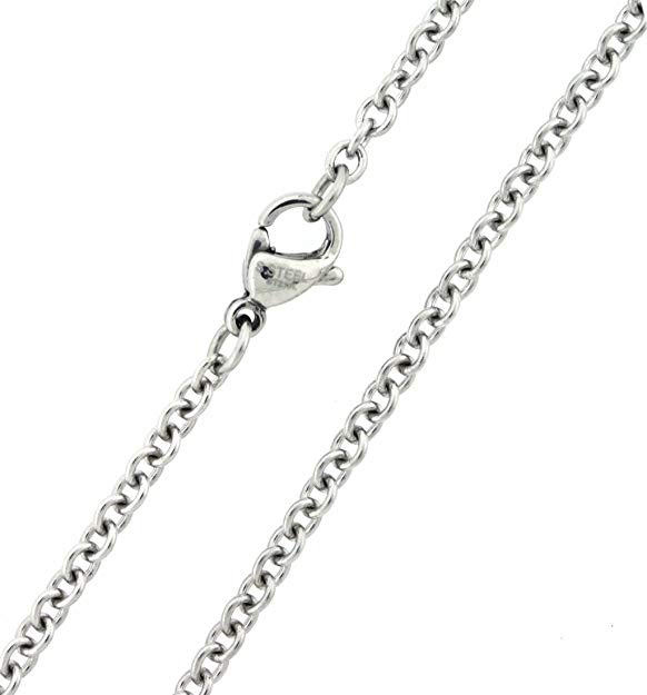 Stainless Steel 1.1MM Rolo Cable Chain - (16" - 30" Available)