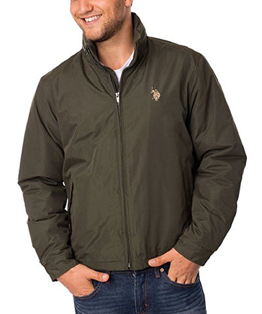 U.S. Polo Assn. Golf Jacket with Hidden Hood