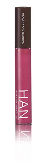 HAN Skincare Cosmetics All Natural Lip Gloss, Raspberry Chardonnay