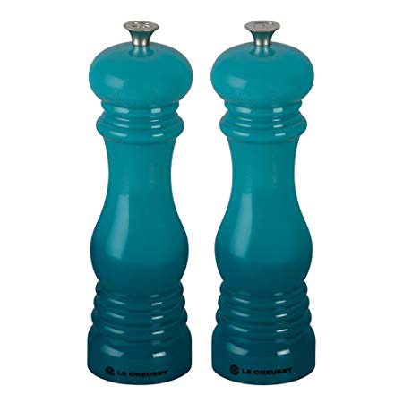 Le Creuset MG610-17 8" Salt and Pepper Mill Set 8", 8", Caribbean