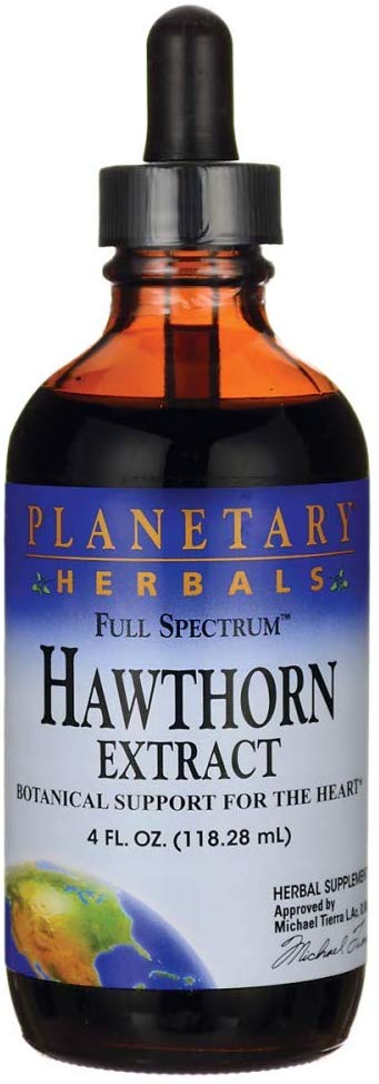 Full Spectrum Hawthorn Liquid Extract Planetary Herbals 4 oz Liquid