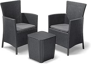 Keter Balcony Furniture Set, graphitegray, Mittel