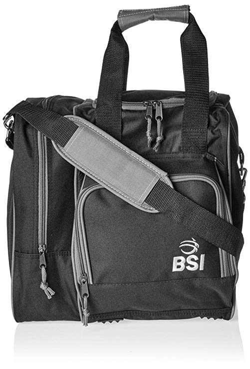 BSI Deluxe Single Ball Bowling Bag- Black