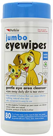 Petkin Jumbo Eye Wipes, Pack of 80 (pack of 4)