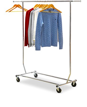 Simple Houseware Commercial Grade Clothing Garment Rack - Chrome