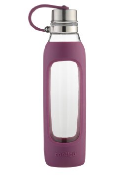 Contigo Purity Glass Water Bottle 22 oz Radiant Orchid