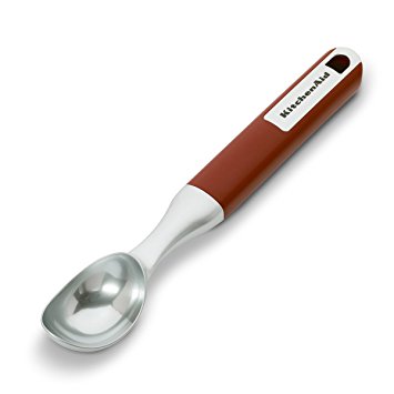 KitchenAid Gourmet Long-Handled Ice Cream Scoop (Red)