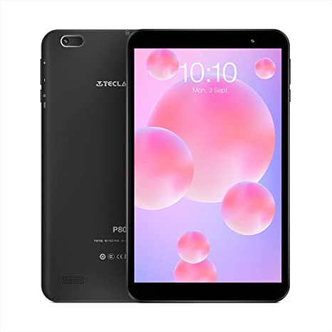 TECLAST P80h 8 Inch Android 10 Tablet 2GB RAM 32GB ROM 4-Core UNISOC SC7731E Processor 6mm Narrow Bezel 1280×800 HD IPS 2.4G Wi-Fi Bluetooth 4.2 GPS Support 128GB TF Expand Type-C