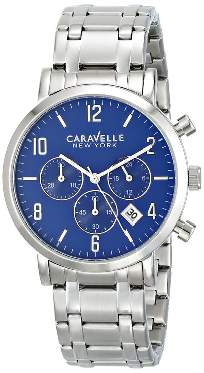 Caravelle New York by Bulova Men's 43B139 Analog Display Japanese Quartz White Watch
