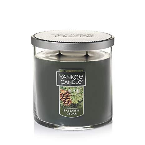 Yankee Candle Medium 2-Wick Tumbler Candle, Balsam & Cedar