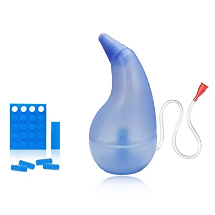 Baby Nasal Aspirator, Mucus Aspirator Infant Booger Snot Sucker for Newborns to Toddlers, Kids Snot Sucker with 24 Pack Hygiene Filters - Fast, Safe & Reusable