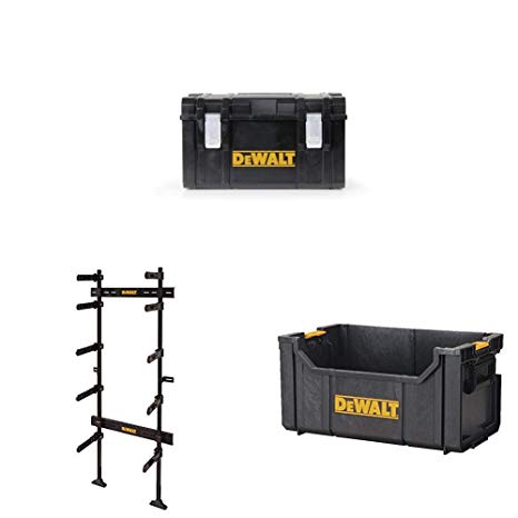 DEWALT ToughSystem Workshop Rack with Large Case & Tote (DWST08260, DWST08203H & DWST08205)