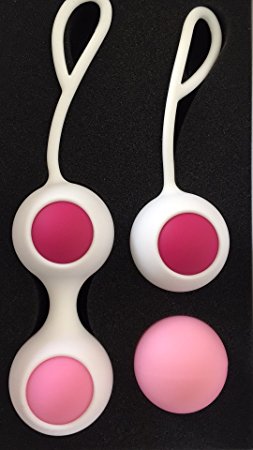 Kegel Exercise Weights - Doctor Recommended for Women & Girls Bladder Control & Pelvic Floor Exercises - FDA Approved Medical Grade Silicone Vaginal Kegel Balls with Training Kit