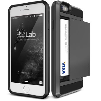 iPhone 6 Case, Verus [Damda Slide][Dark Silver] - [Wallet Card Slot][Heavy Duty Protection] For Apple iPhone 6 4.7