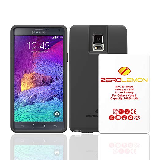 ZEROLEMON Extended Battery For Samsung Galaxy Note 4