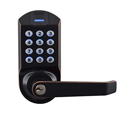SCYAN X7ORB Fingerprint Keypad Door Lock Oil Rubbed Bronze, Non Handed