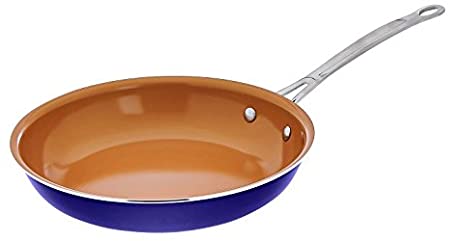 GOTHAM STEEL Ceramic and Titanium Nonstick 10.25" Fry Pans, Blue