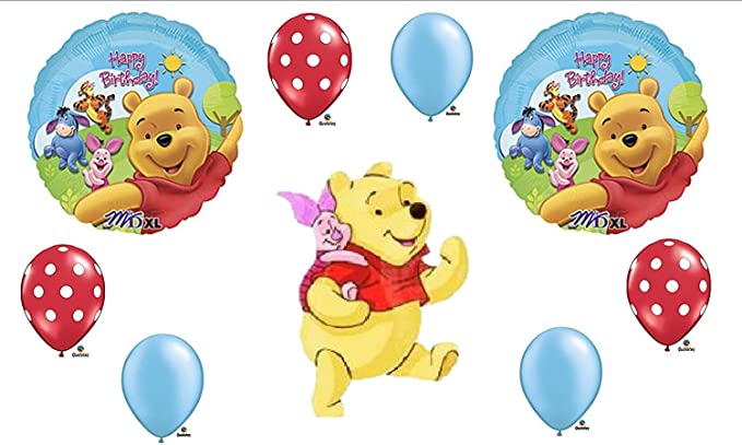 Winnie The Pooh Birthday Party Balloons Decorations Supplies by Balloon Emporium by Anagram