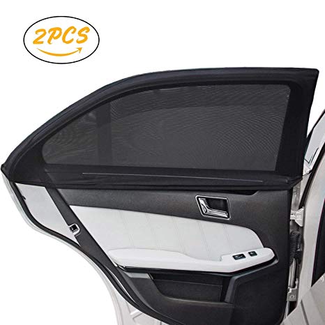 Universal Fit Car Side Window Baby Sun Shade (2 Pcs) | Protects Your Kids from The Sun, Fits All (99%) Cars! Most SUVs!