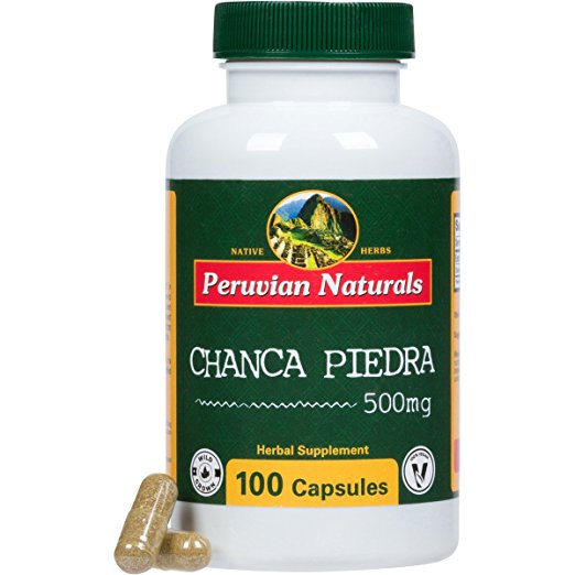 Peruvian Naturals Chanca Piedra 500mg - 100 Capsules (Stonebreaker) | Digestive Supplement for Kidney and Urinary Health