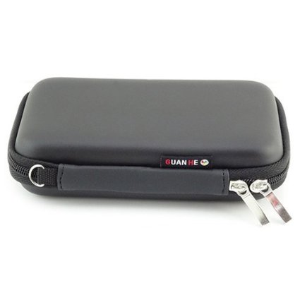 imoli Portable Hard Drive Case for External Hard Drive, Data Cords, USB Disk Drive and More(Black)