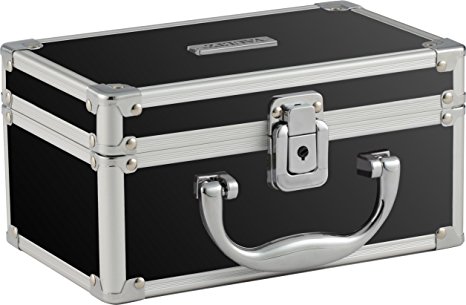 Vaultz Mini Makeup Artist Case, 5.63 x 8.31 x 4.25 Inches, Black (VZ03741)