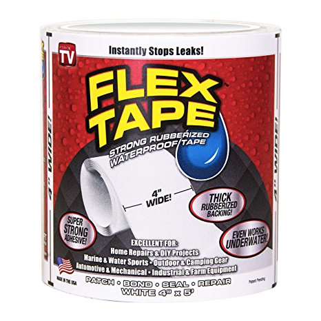 Flex Tape White 4" x 5'