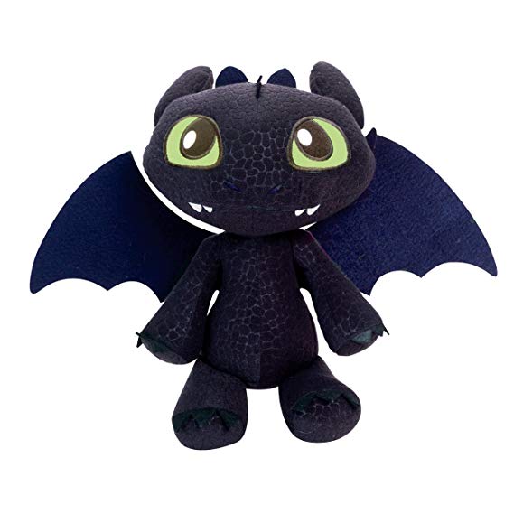 DreamWorks Dragons Defenders of Berk - Squeeze & Growl Toothless, 11" Plush with Sound FX