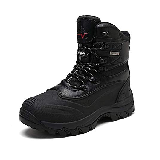 NORTIV 8 Men's Insulated Waterproof Winter Snow Boots