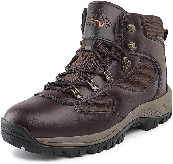 NORTIV 8 Men's Waterproof Hiking Boots Backpacking Trekking Trails