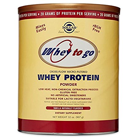 Solgar - Whey To Go Protein Powder Natural Vanilla Flavor 32 oz