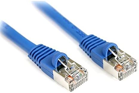 StarTech S45PATCH25BL Blue 25feet Cat5e Snagless Shielded RJ45 F/UTP Patch Cable