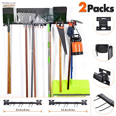 XCSOURCE Tool Racks for Garage Walls- Wall Holders for Tools - Wall Mount Tool Organizer- Wall Mount Tools Home & Garage Storage System - Steel Gear Hanger