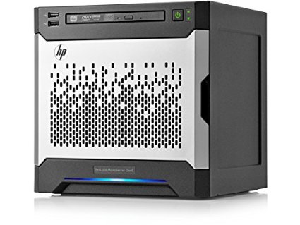 HPE 783959-S01 ProLiant MicroServer Gen8, 8 GB RAM, 1 TB HDD, Matrox G200, Black/Silver