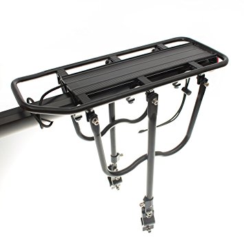 OUTERDO Bike Cargo Racks Bicycle Bike Alloy Rear Rack Seat Carrier Full Quick Release Luggage Protect Pannier