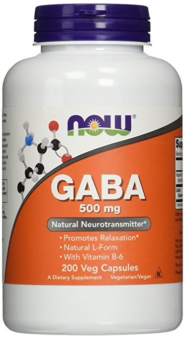 Now Foods Gaba 500Mg With B-6, 200 Capsules