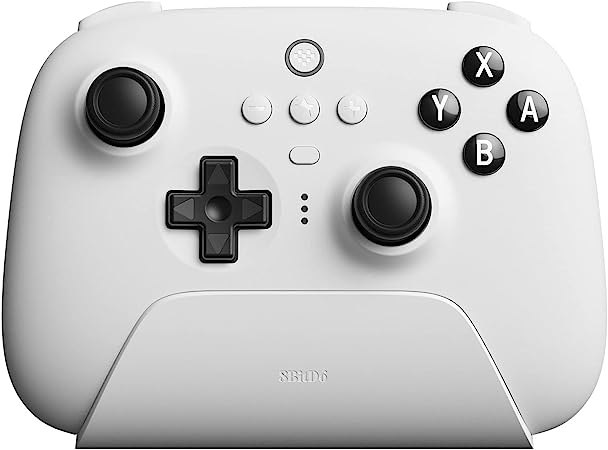 8Bitdo Ultimate Bluetooth Controller with Charging Dock, Bluetooth Controller Wireless Switch Controller for Switch and Windows(White)