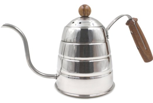 Diguo Pour Over Coffee Kettle Hand Drip Kettle Premium Stainless Steel Gooseneck Tea Kettle - Wooden Ergonomic Handle - Precision Spout, Narrow Spout 0.9L / 31oz