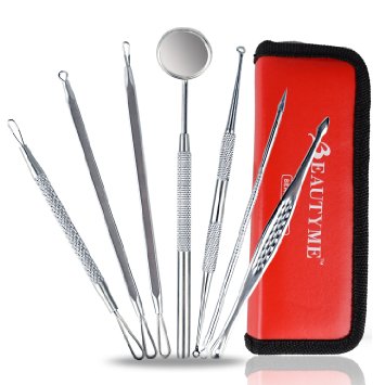 BeautyMe-Blackhead and Pimple Remover Kit-Instruction Included-7 Surgical Extractor Tool-Excellent for Pimple PoppingAcne TreatmentBlackhead RemovalZit ExtractionBlemish RemovalWhitehead Popping