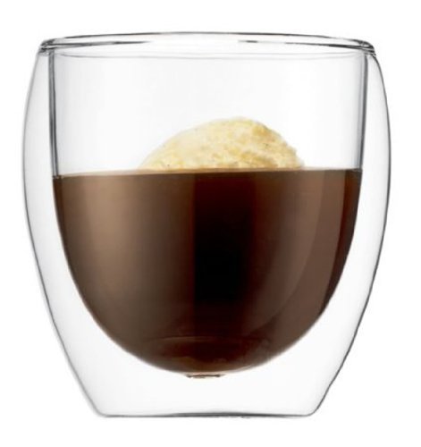 Double Walled Glass Cappuccino / Latte / Tea Cup 9.7oz (2 x Cups)