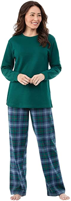 PajamaGram Women Pajamas Set Plaid - Classic Womens Pajamas Sets