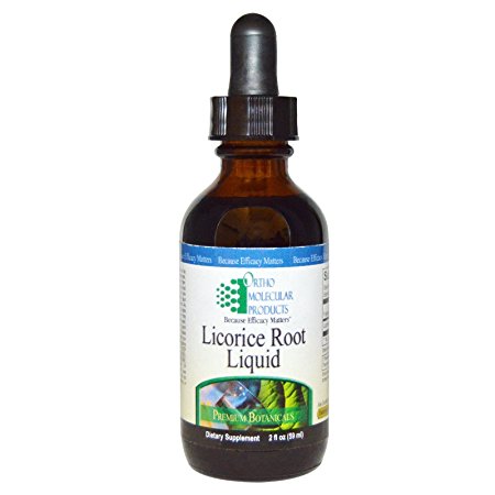 Ortho Molecular Products Licorice Root Liquid, 2 Fluid Ounce
