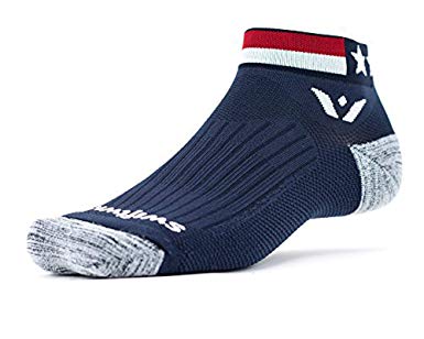 Swiftwick- VISION ONE | Socks Built for Running & Cycling | Fast Dry, All Day Comfort, Cushioned Ankle Socks